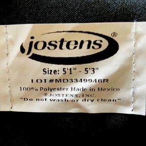 Black graduation gown Jostens brand